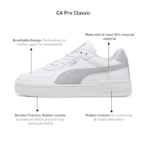 CA Pro Classic Unisex Sneakers, PUMA White-Cool Light Gray, extralarge-IND