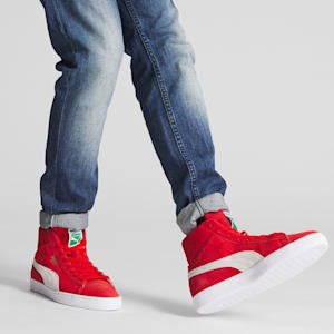 Tenis Suede Mid XXI Hombre, High Risk Red-Puma White, extralarge