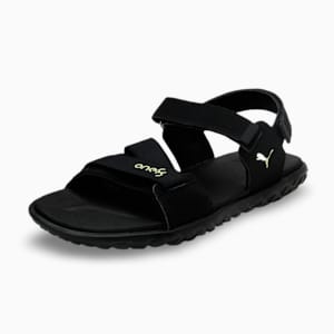 one8 Virat Kohli Strider V2 Men's Sandals, Puma Black-Sharp Green