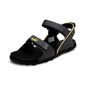 Puma black sandals best sale