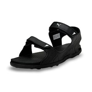 Street Walk Men's Sandals, Puma Black-Silver, extralarge-IND