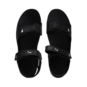 Street Walk Men's Sandals, Puma Black-Silver, extralarge-IND