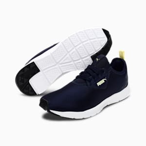 Camo Men's Sneakers, Peacoat-Yellow Pear, extralarge-IND