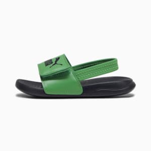 Popcat 20 Backstrap Kids' Sandals, Archive Green-PUMA Black, extralarge-IND