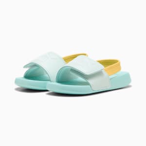 キッズ ポップキャット 20 バックストラップ サンダル 17-21cm, Peaceful Blue-PUMA White-Safe Lake-Sunny Yellow, extralarge-JPN