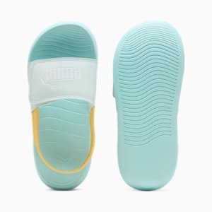 キッズ ポップキャット 20 バックストラップ サンダル 17-21cm, Peaceful Blue-PUMA White-Safe Lake-Sunny Yellow, extralarge-JPN