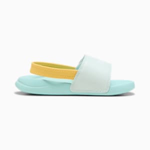 キッズ ポップキャット 20 バックストラップ サンダル 17-21cm, Peaceful Blue-PUMA White-Safe Lake-Sunny Yellow, extralarge-JPN