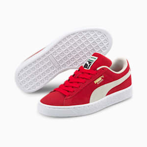 Suede Classic XXI Youth Trainers, High Risk Red-Puma White, extralarge-GBR