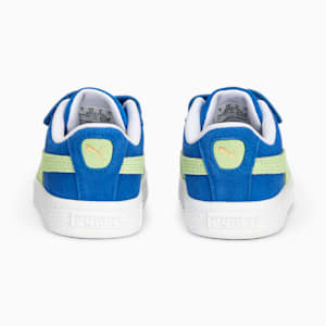 Zapatos Suede Classic XXI AC para bebés, Victoria Blue-Fast Yellow, extragrande