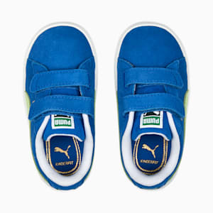 Zapatos Suede Classic XXI AC para bebés, Victoria Blue-Fast Yellow, extragrande
