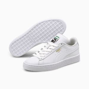 Basket Classic XXI Big Kids' Sneakers, Puma White-Puma White, extralarge