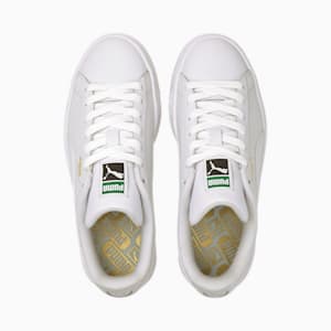 Basket Classic XXI Big Kids' Sneakers, Puma White-Puma White, extralarge