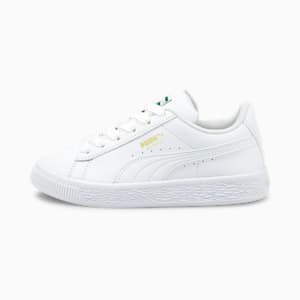 Tenis para niños Basket Classic XXI, Puma White-Puma White, extralarge