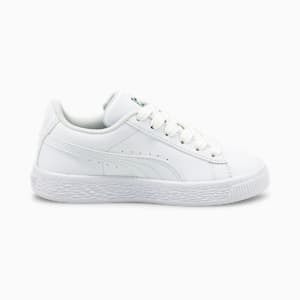 Basket Classic XXI Kids' Trainers, Puma White-Puma White