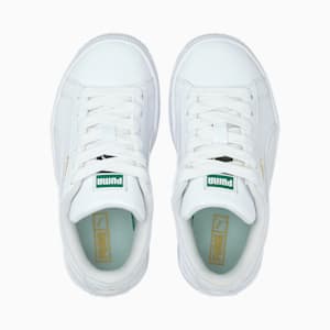 Basket Classic XXI Kids' Trainers, Puma White-Puma White