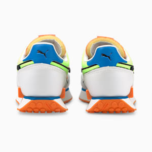 Future Rider Twofold Sneakers, Puma White-Green Glare-Vibrant Orange, extralarge-IND
