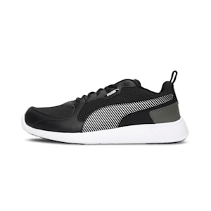 Fire Run Men's Sneakers, Dark Shadow-Puma Black-Silver, extralarge-IND