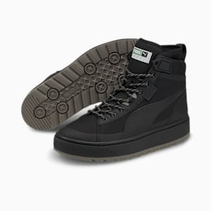 スウェード ミッド WTR スニーカー ユニセックス, Puma Black-Steeple Gray, extralarge-JPN