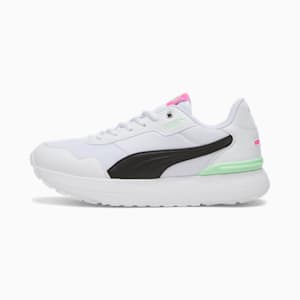 Tenis para mujer R78 Voyage, PUMA White-PUMA Black-Fresh Mint-Poison Pink, extralarge