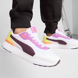 Tenis para mujer R78 Voyage, PUMA White-Midnight Plum-Lemon Sherbert, extralarge