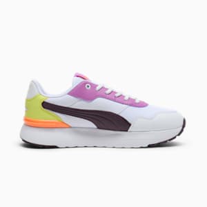 R78 Voyage Women's Sneakers, PUMA White-Midnight Plum-Lemon Sherbert, extralarge