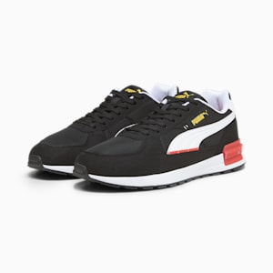 Graviton Unisex Sneakers, PUMA Black-PUMA White-Yellow Sizzle, extralarge-IND