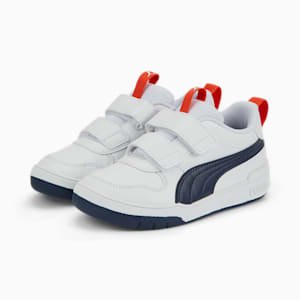 Multiflex SL V Little Kids' Sneakers, Puma White-Peacoat-Puma Red, extralarge