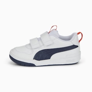 Multiflex SL V Kids' Sneakers, Puma White-Peacoat-Puma Red, extralarge-IND