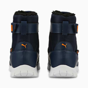 Nieve Winter Little Kids' Boots, Peacoat-Vibrant Orange