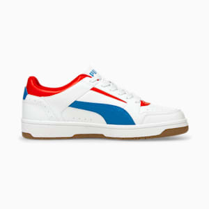 Rebound Joy Low Unisex Sneakers, Puma White-Future Blue-High Risk Red-Gum, extralarge-IND