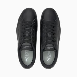 PUMA Smash Vulc V3 Unisex Sneakers, Puma Black-Puma Black