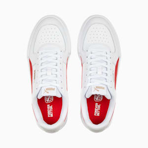 Caven Trainers, PUMA White-For All Time Red-PUMA Gold