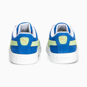 Zapatos Suede Classic XXI para bebés, Victoria Blue-Fast Yellow, extragrande