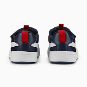 Tenis infantiles Multiflex Mesh V, Peacoat-Puma White-High Risk Red, extralarge