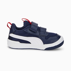 Tenis para bebés Multiflex Mesh, Peacoat-Puma White-High Risk Red, extralarge