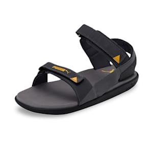 Pebble V3 Men's Sandals, Asphalt-QUIET SHADE-Spectra Yellow, extralarge-IND