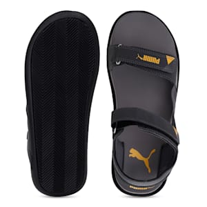 Pebble V3 Men's Sandals, Asphalt-QUIET SHADE-Spectra Yellow