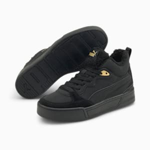 Skye Demi Teddy Women's Sneakers, Puma Black-Puma Black-Puma Team Gold