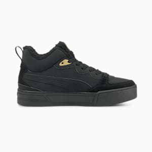 Skye Demi Teddy Women's Sneakers, Puma Black-Puma Black-Puma Team Gold