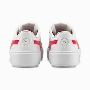 Smash Platform V2 Celestial Women's Sneakers, Puma White-High Risk Red