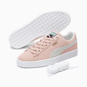 Tenis para mujer Suede Classic XXI, Peachskin-Puma White