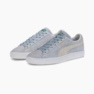 Tenis para mujer Suede Classic XXI, Platinum Gray-Pristine-Puma White