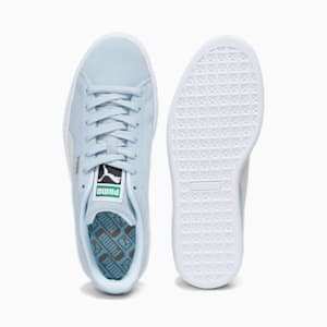 Zapatos deportivos de gamuza Classic XXI para mujer, Icy Blue-PUMA White, extragrande