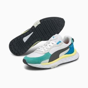 Wild Rider Rollin' Unisex Sneakers, Elektro Aqua-Puma White, extralarge-IND