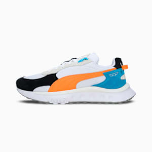 Wild Rider Rollin' Sneakers, Puma White-Orange Glow, extralarge-IND