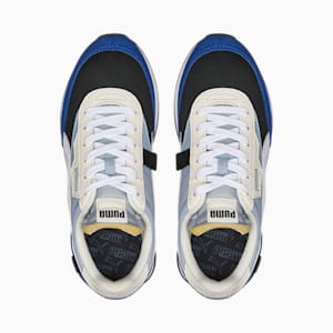 Future Rider Splash Sneakers Big Kids, Blue Wash-Puma Black-Puma White