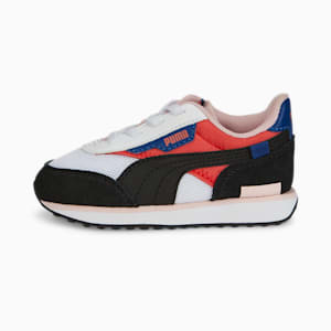 Future Rider Splash AC Babies' Trainers, Salmon-Puma White-Puma Black