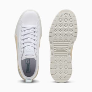 ウィメンズ メイズ レザー スニーカー, PUMA White-Modern Mint, extralarge-JPN