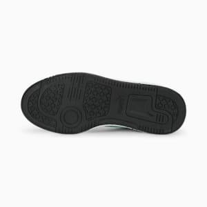 Zapatos deportivos de caña baja Rebound Joy para niños grandes, PUMA White-Archive Green-PUMA Black