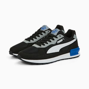 Graviton Youth Trainers, Puma Black-Puma White-Quarry